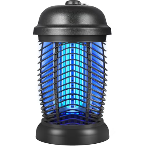 Bug Zapper Outdoor 4200V Electric Mosquito & Fly Zapper Black