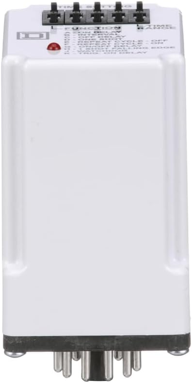 Schneider Electric Square D Harmony Timer Relay, 9050 JCK, Multifunction, Programmable, 0.5 Second to 999 Hours, 10A, 240V AC, 24V AC/DC