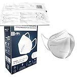 Ezy-Aid 10pk FFP3 Face Mask - Individually Wrapped | 99.43% High Filtration - 5 Layers | EN149 CE Certified | Hypoallergenic | Fluid Resistant | Ear Loops & Adaptable Nose Bridge | Box of 10