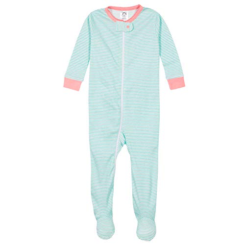 Image of Gerber Baby Girls 2-Pack Footed Pajamas