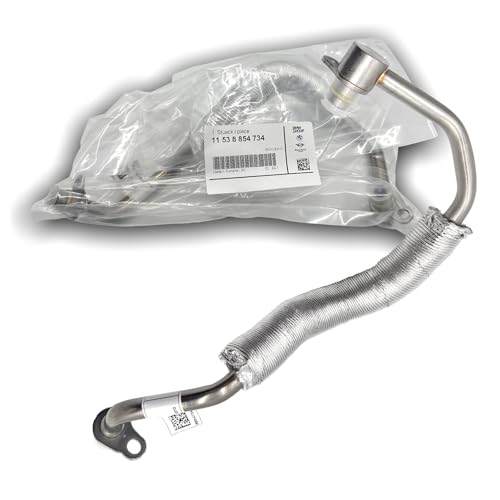 OEM accessories, B48 B46 engine Turbocharger coolant line For 2016-2025 BMW 128i M135i M235i 228i 330i 330e 430i 530i 740e X3 X4 genuine turbo Coolant Return Pipe, 11538854734 11537643094