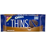 OREO Thins Tiramisu Creme Chocolate Sandwich Cookies, Family Size, 11.78 oz