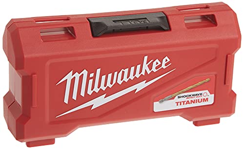Milwaukee's 48-89-4633 Shockwave Titanium Red Helix Drill Bit Set (10-Piece) #TOP3