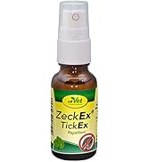 cdVet ZeckEx Zeckenabwehr-Spray 20 ml - Sofortschutz mit Langzeitwirkung für Mensch und Tier, nat...