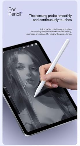 Image of 8-Pack Apple Pencil Tips for 1st /2nd Gen /Pro /USB-C, Multi-Type Silent Nibs with Case, Wear-Resistant High Sensitivity for iPad Pro /Air /Mini (2B /2H /3.5mm /Small Bullet /Elastic)​