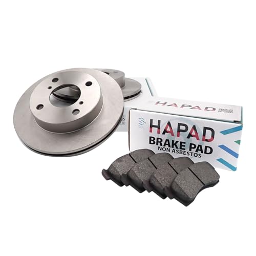 HAPAD フロント ブレーキパッド ブレーキローター 左右セット 1台分 エブリィ DA64W スズキ用 互換品 55810-72J20 55311-68H20 エブリイ 摩耗 異音 交換