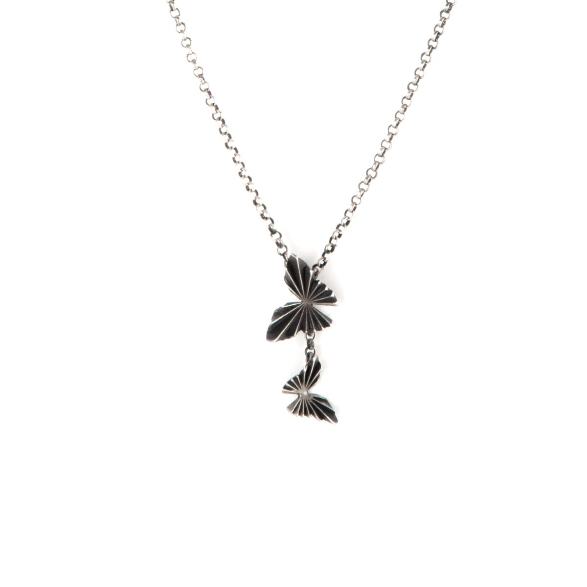 shaya by CaratLane Oxidised Chasing My Unexplored Territories Necklace in 925 Silver-picture-16