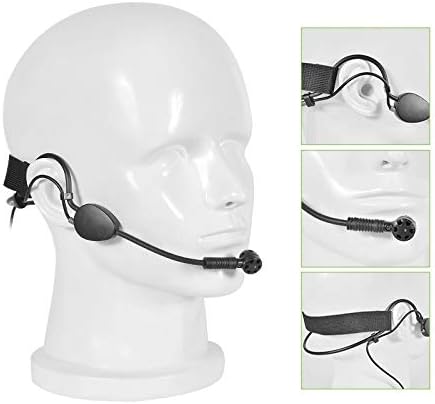 Generic Replacement Headworn Headset Microphone for Sennheiser SK 300 G4-RC Robust Bodypack Transmitter with 3.5mm Connector, ME3-II Cardioid Headworn Condenser, Black