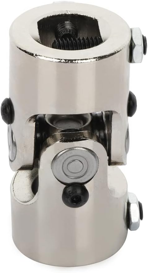 ECCPP Chrome Steering Shaft U Joint 1" DD X 1" DD Street Rod Universal Coupler Universal Single Jonints 83mm
