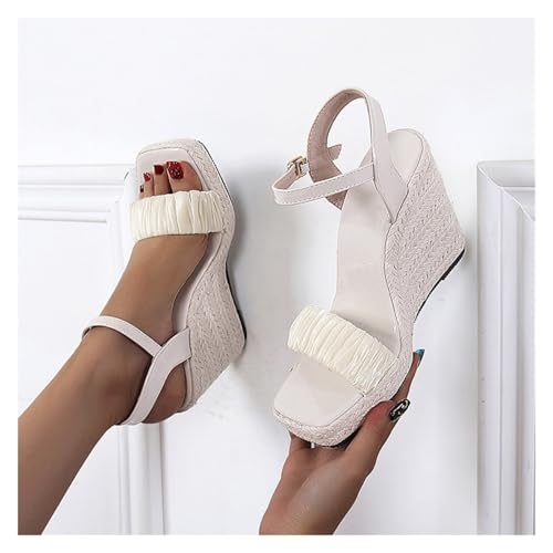 Women's Sandals Wedge Heel Square Toe4