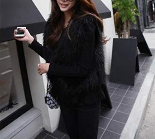 Gilet di Pelliccia Donna Corto Autunno Invernali