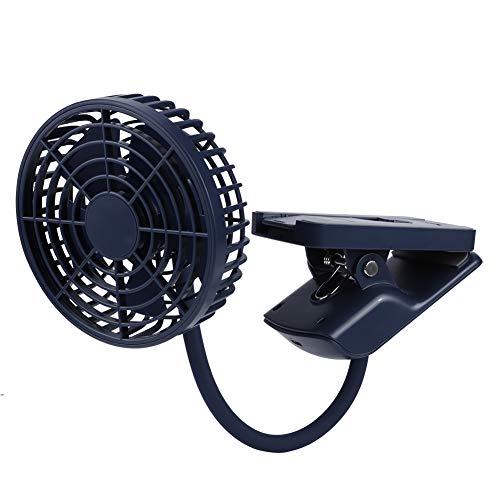 Ventilador de escritorio duradero en material ABS con diseño compacto azul 8