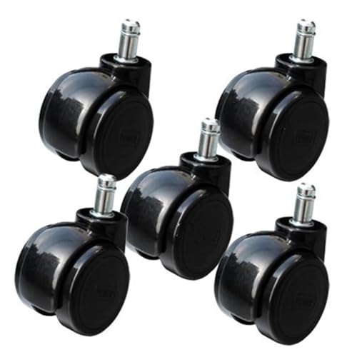 Roulette de chaise bureau universelle pack de 5 roues de rechange 2 pouces circlip