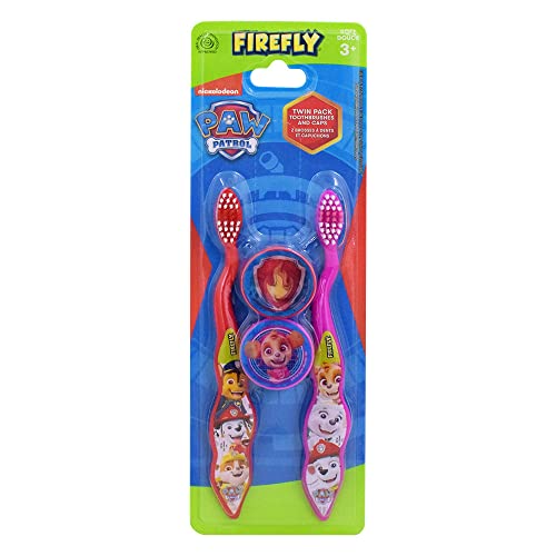 The Paw Patrol Firefly - Spazzolino da denti per bambini, 2 pezzi