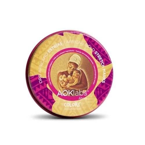 AOKlabs – Oro Africano Estrías 50ml | Crema Antiestrías Reafirmante Corporal | Estrías Rojas y Blancas | Astrágalo y Dangshen Pro-Colágeno | Piel Sensible Sin Alcohol