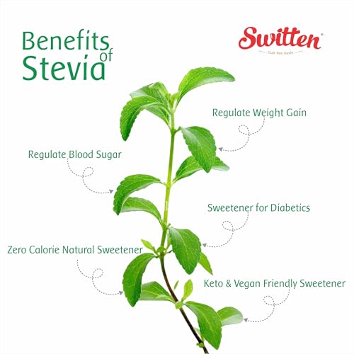 Image of Switten Sugar Free Drinking Chocolate - Pack of 10 (Each 25g) I Natural Stevia (Meethi Tulsi) leaves I Prepare Hot or Cold I Vegan I No Added Sugar