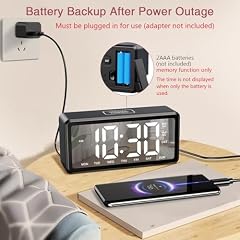 LOFICOPER Mirror Wooden LED Alarm Clock review photo LOFICOPER Mirror Wooden LED Alarm Clock review image