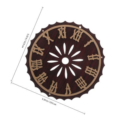 Dial Práctico para Reloj de Pared Vintage con Acabado Detallado de Números Romanos 3