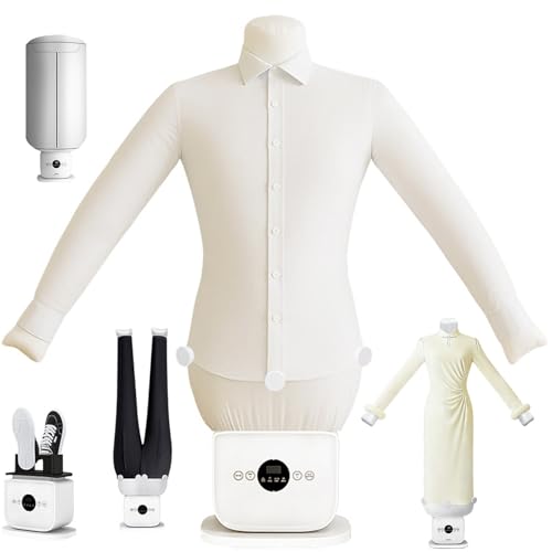 FANGQMM Maniquí de Planchado Y Secado Automático Pressing para Camisas, Plancha a Vapor, Vaporizador de Prendas Manos Libres con Maniquíes para Ropa/Pantalones/Faldas D