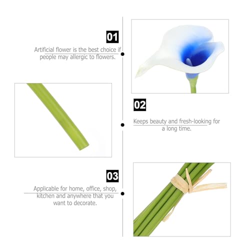 Ramo de 20 flores artificiales tacto real de PU con acabado botánico de lujo 4