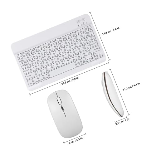 Clavier et souris sans fil portable rechargeable multi-appareils rétroéclairé - 2