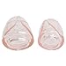 2pcs Soft Silicone Glans Sleeve Penis Extender Cock Ring for Male (Pink)