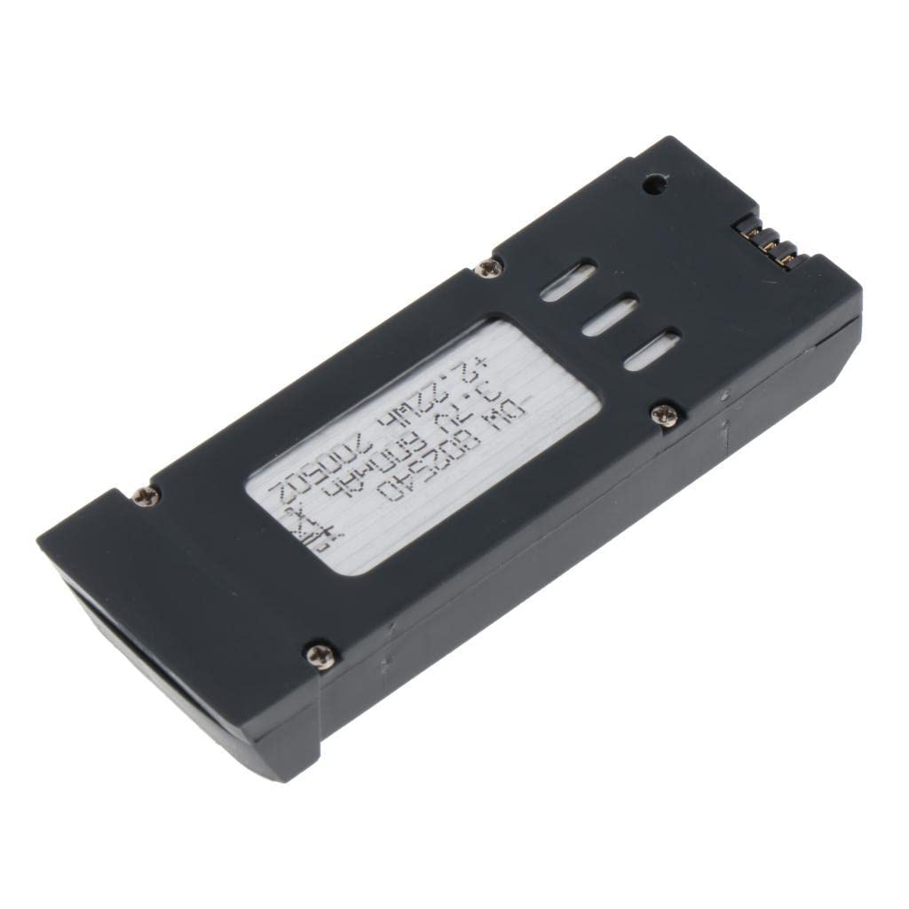 Bateria o dużej pojemności 3,7 V do dronów E525/E58/E68 RC - wskaźnik szybkiego ładowania - części zamienne do quadcoptera RC - długi czas F - czarny + szary, E58
