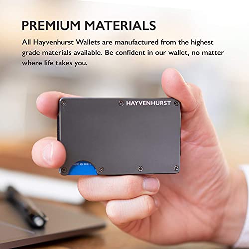 Hayvenhurst Slim Wallet For Men - Front Pocket RFID Blocking Minimalist Wallet For Men - Metal Wallet With Money Clip… - Image 6