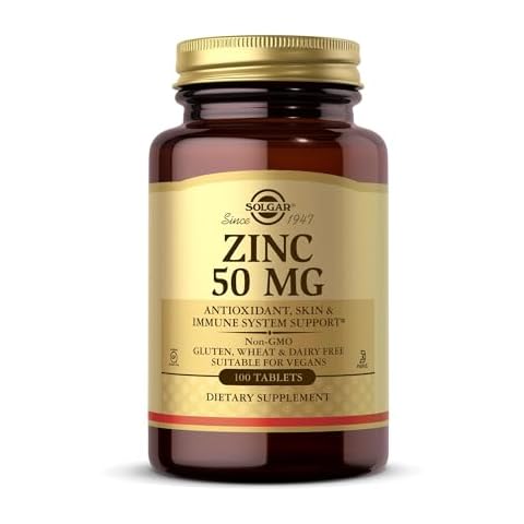 Solgar Zinc 50 mg Tablets for Immune Support Cover