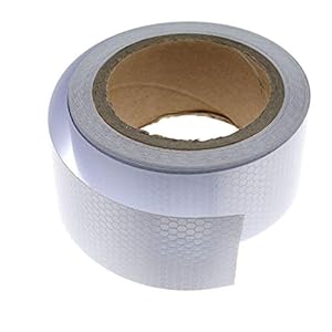 ENET Selbstklebendes reflektierendes Sicherheitswarnband für Autos, 5 cm x 10 m