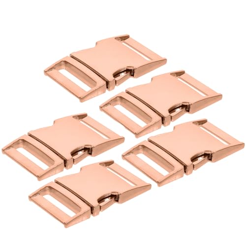 Hebillas de metal beige duraderas para cinturones y equipaje pack 5