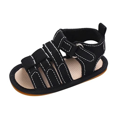 Baby Girl Sandals Infant Boys Non Slip Rubber Sole Beach Outdoor First Walkers Crib Shoes Solid High Top Soft Flats