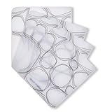 Modern-twist Coaster Notz Silicone Coasters, Pebbles, Black, Set of 4