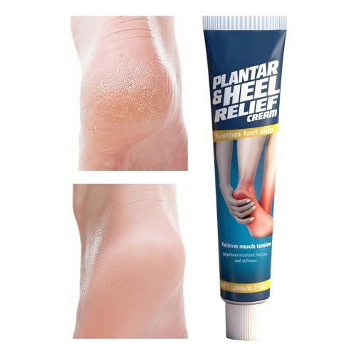 Fersencreme | 20g Schnell Einziehende Feuchtigkeitscreme für die Knie - Fersen Linderungs Creme - Für Fußsohlen Beschwerden Schwellungen Beine Unterer Rücken Schulter Knie