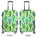Meaudiwes Fashion Luggage Cover Washable Suitcase Protector Travel Suitcase Covers Fits 26-28 Inch Luggage Cactus And Succulents Baggage Covers (L)