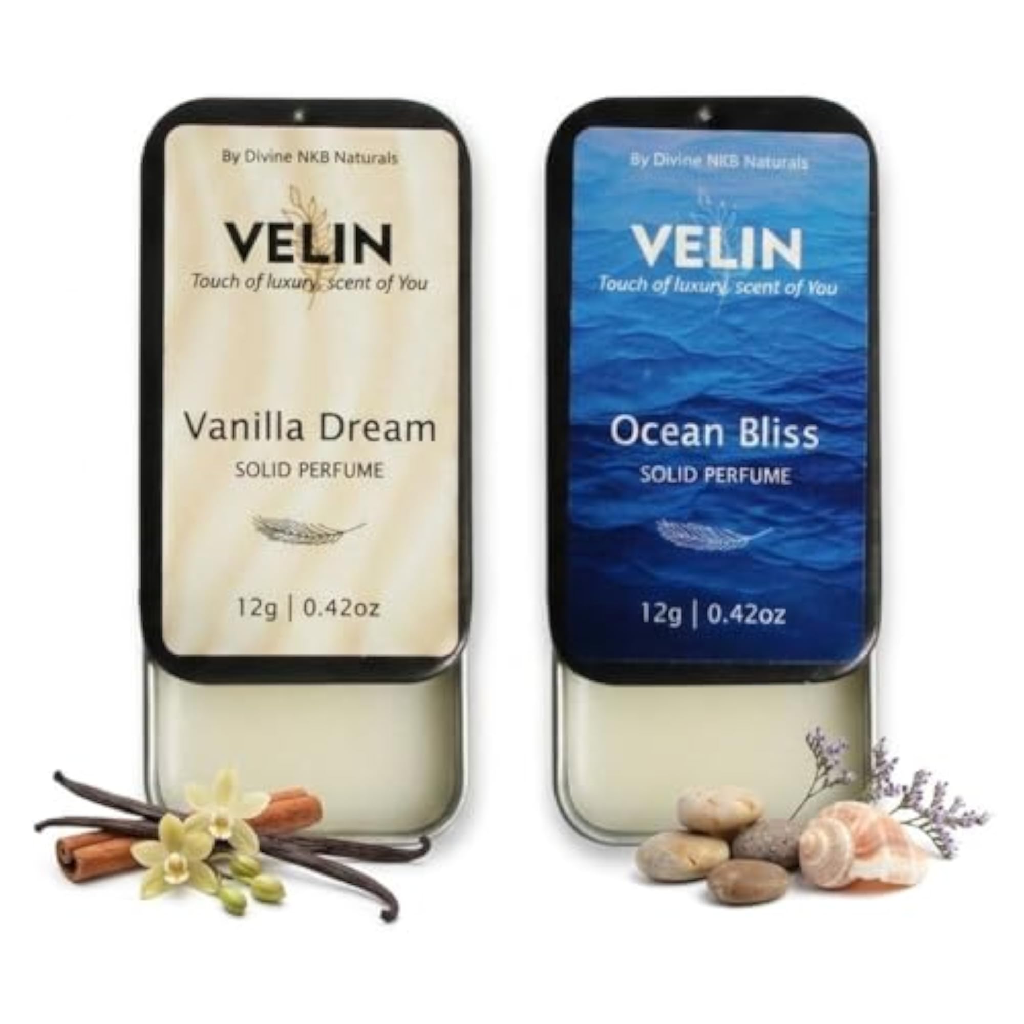 Vanilla Dream & Ocean Bliss Solid Perfume Combo
