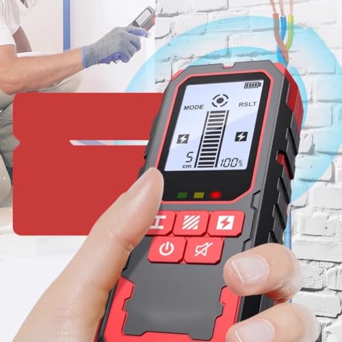 Detector de pared digital con pantalla HD de 2.4 pulgadas e impermeable IP54 para madera 6
