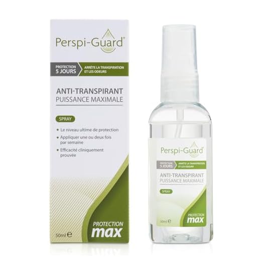 Perspi-Guard Spray Anti Transpirant Efficacité Maximale, Déodorant pour Transpiration Excessive et Hyperhidrose - Déodorant pour Homme et Femme - Dure jusqu'à 5 Jours - Non Parfumé (50 ml)