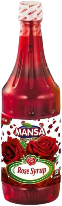 Mansa Gulab/Rose Syrup/Rose Sharbat for Summer Drinks 750 ml