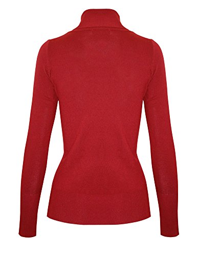 Image of Cielo Womens Solid Basic Stretch Turtleneck Pullover Knit Sweater