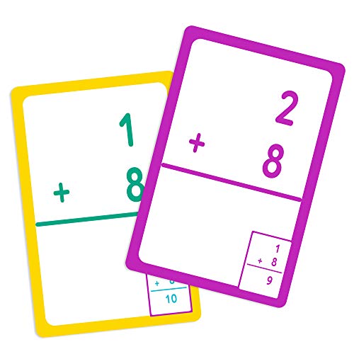 Image of BAZIC Products Addition Flash Cards, 36 Cards, Self-Checking, 2-Pack