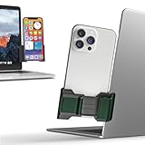 💎【Simple et pratique】Le support de téléphone pour écran d'ordinateur dispose d’une pince en caoutchouc sécurisée qui offre un confort d'utilisation mains libres et un angle de vision confortable. Emplacement libre pour charger votre smartphone lorsque vous êtes en télétravail ou en visioconférence.