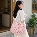 Imagen de TICKLELY Bolso Tote de Pana y Poliéster con Estampado de Fresa