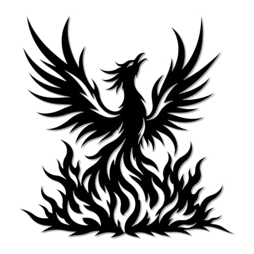 Rising Phoenix Fire Metal Wall Art Metal Signs Wall Art