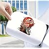 EARLFAMILY 5.1'' Japanese Demoness Samurai Anime Car Stickers Fuel Tank Cartoon Vinyl Labels Anime Girl Decals for Bumper Motorcycle Trunk Window Laptop Vinyl Car Decals Waterproof (Type 3) - Image 4