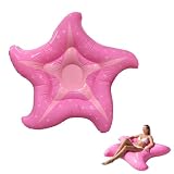 Flotador Hinchable Piscina 140CM – Colchoneta Flotante Estrella de Mar para Adultos, Hamaca de Agua Verano, Colchón Hinchable para Playa, Fiestas Acuáticas, Accesorios Piscina y Relax en el Agua