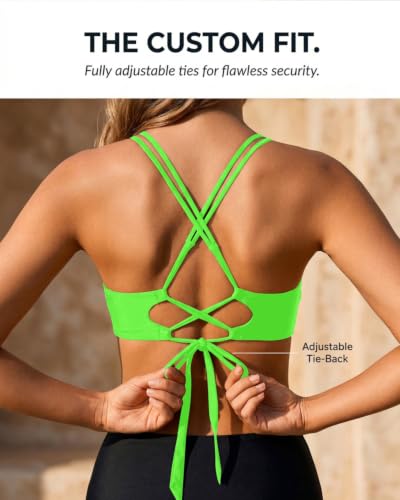 Image of Holipick Twist Front Bikini Tops for Women - Push Up Bathing Suit Top Padded Swimsuit Top