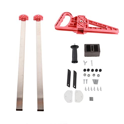 Jectse Gypsum Board Cutter, Manual High Accuracy Portable Hand Push Gypsum Cutting Tools, Portable Drywall Cutting Artifact Tool with Double Vane/Wing and 4 Bearings 20-600mm