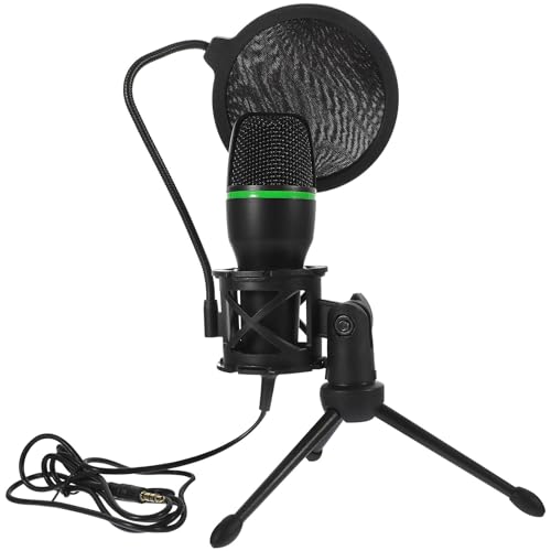 Microphone à condensateur USB noir avec kit de bureau pour PC