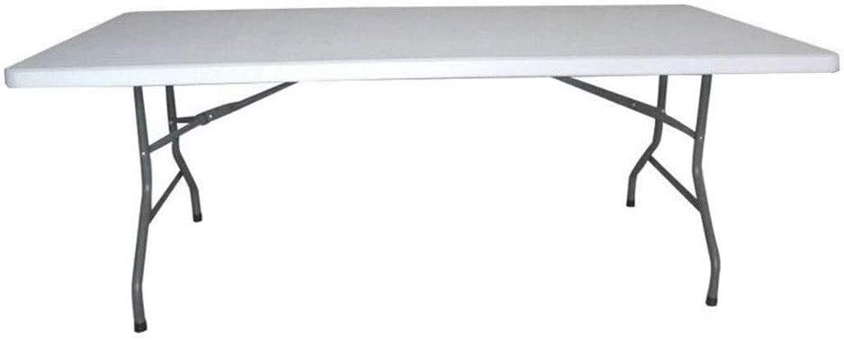 Folding Utility Table Fold-in-Half Portable Plastic Picnic Party Dining Camp Table (Size : 15271cm)